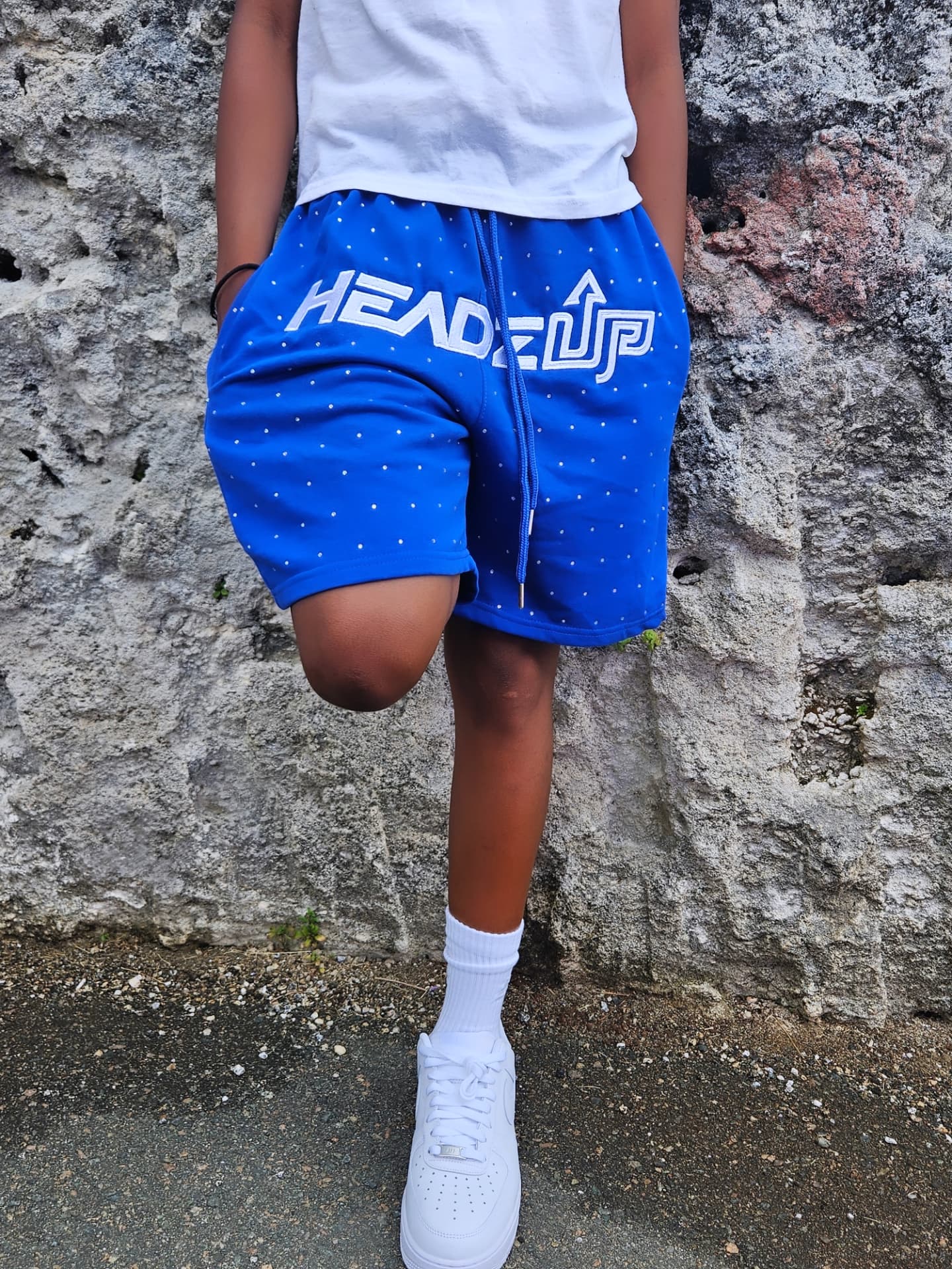 HEADZUP Logo Luxe Shorts