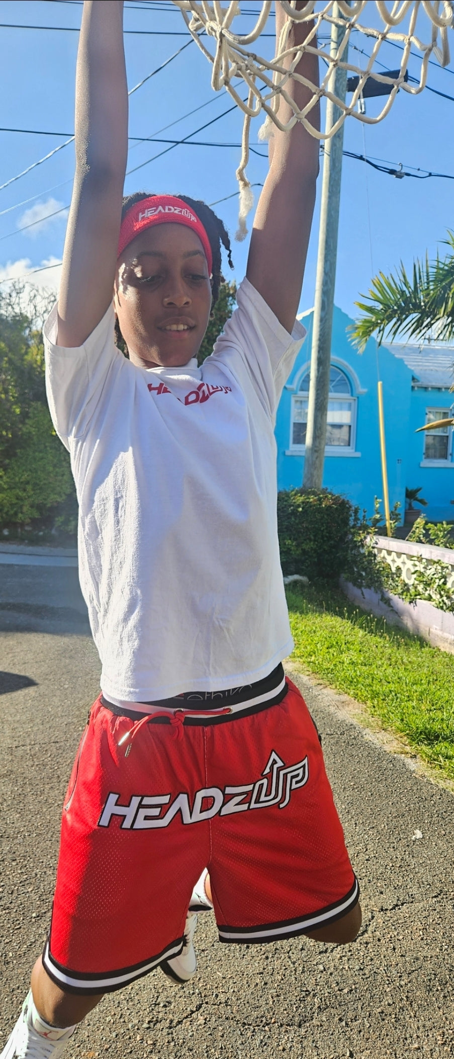 HeadzUp Front Flex Mesh Basketball Shorts