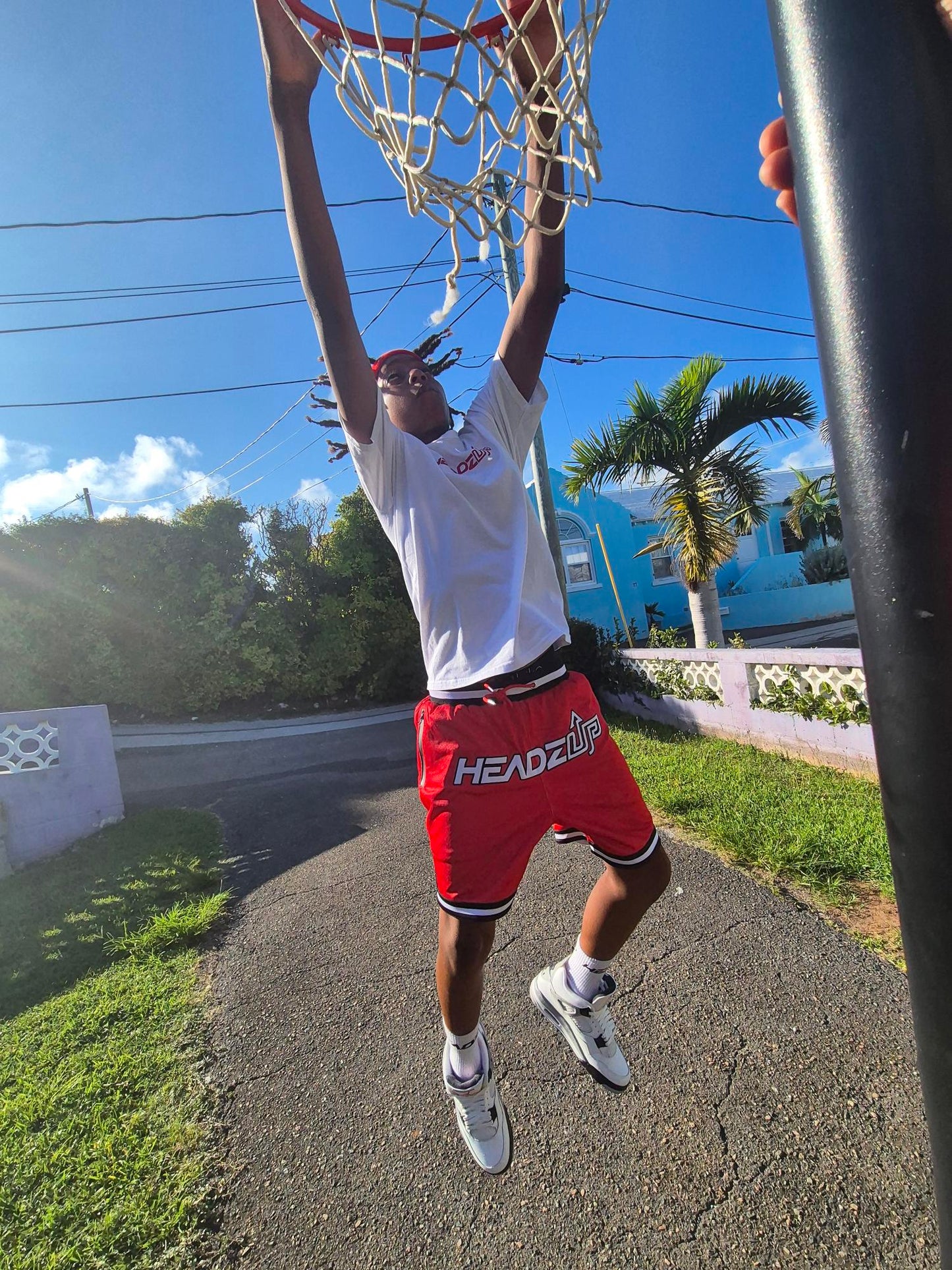 HeadzUp Front Flex Mesh Basketball Shorts