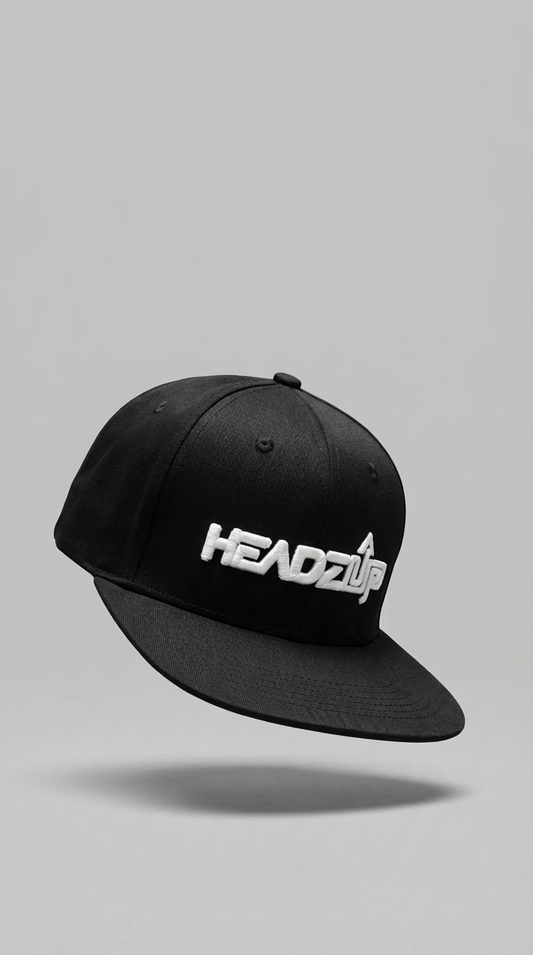 HEADZUP Black Snapback