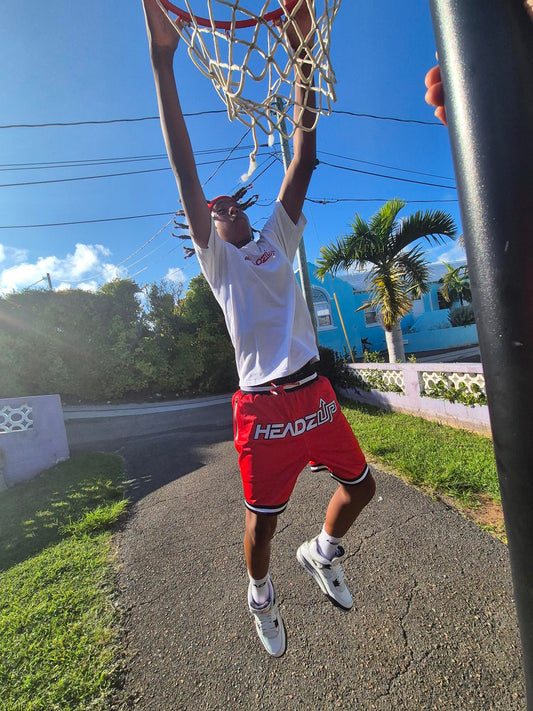 HeadzUp Front Flex Mesh Basketball Shorts